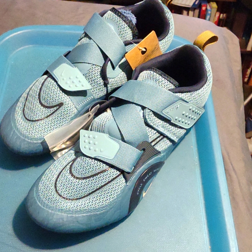 1 Pair of Nike Superrep Cycle 2 Next Nature Mesh Cycling shoes, Men's Sz.13 Blue